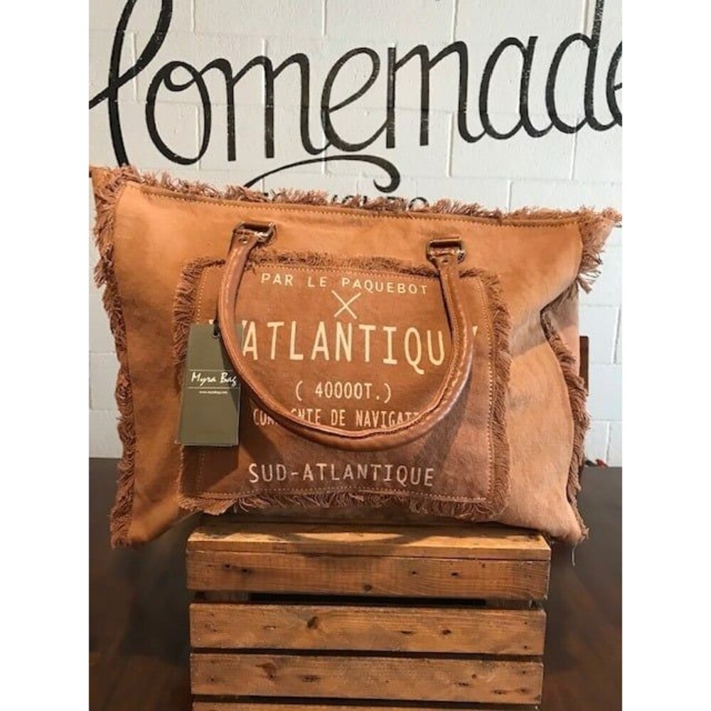 Myra L'Atlantique Weekender Bag in Bourbon | Large Travel Bag | Overnight Bag